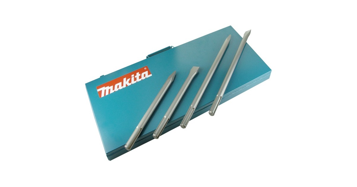 Makita Meißel-Satz P-18013, SDS-MAX(blau, 4-teilig)