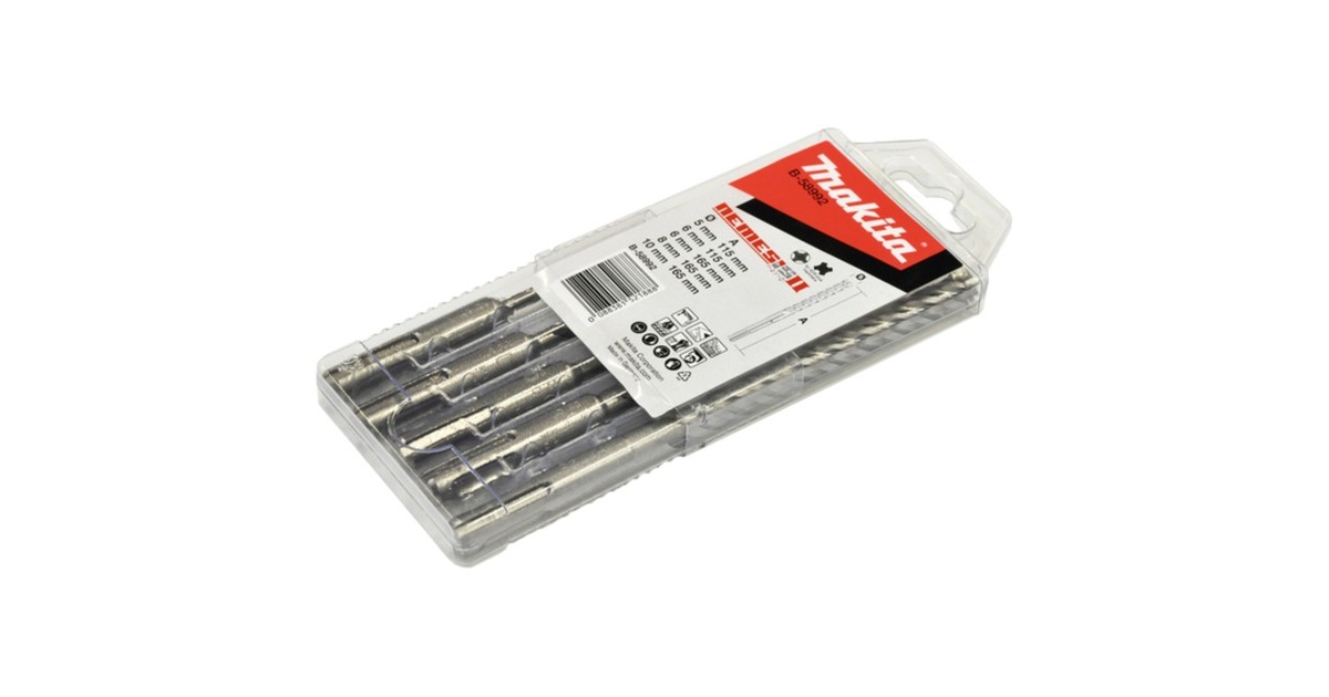 Makita NEMESIS 2 SDS+ Hammerbohrer-Satz B-58992(silber, 5-teilig)