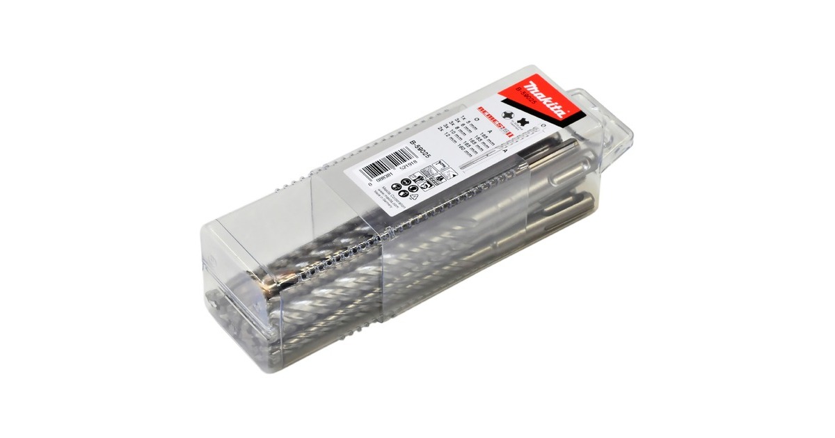 Makita NEMESIS 2 SDS+ Hammerbohrer-Satz B-59025(silber, 12-teilig)