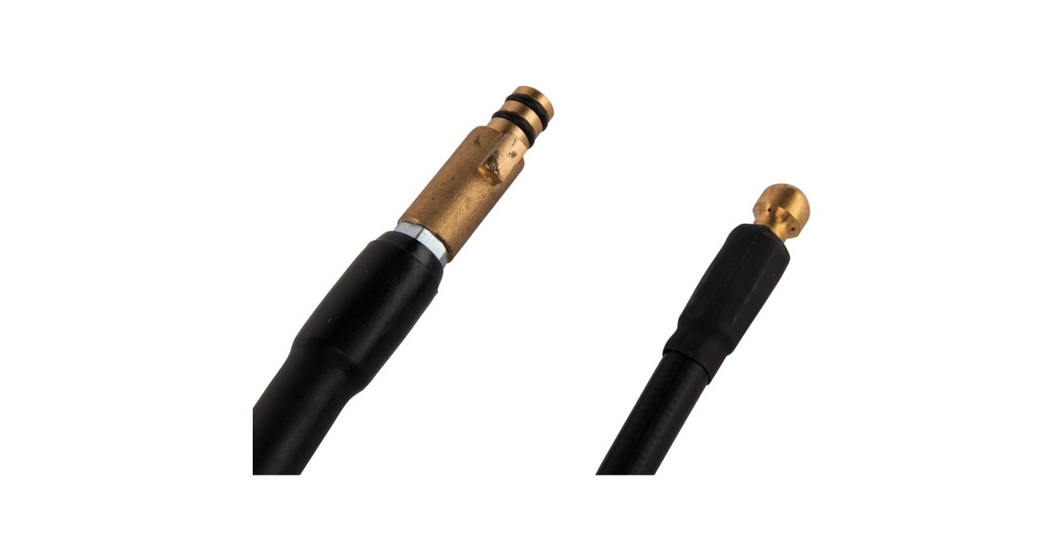 Makita Rohrreinigungsset 15 Meter, Rohr-Reinigungsgerät(schwarz, für Hochdruckreiniger)