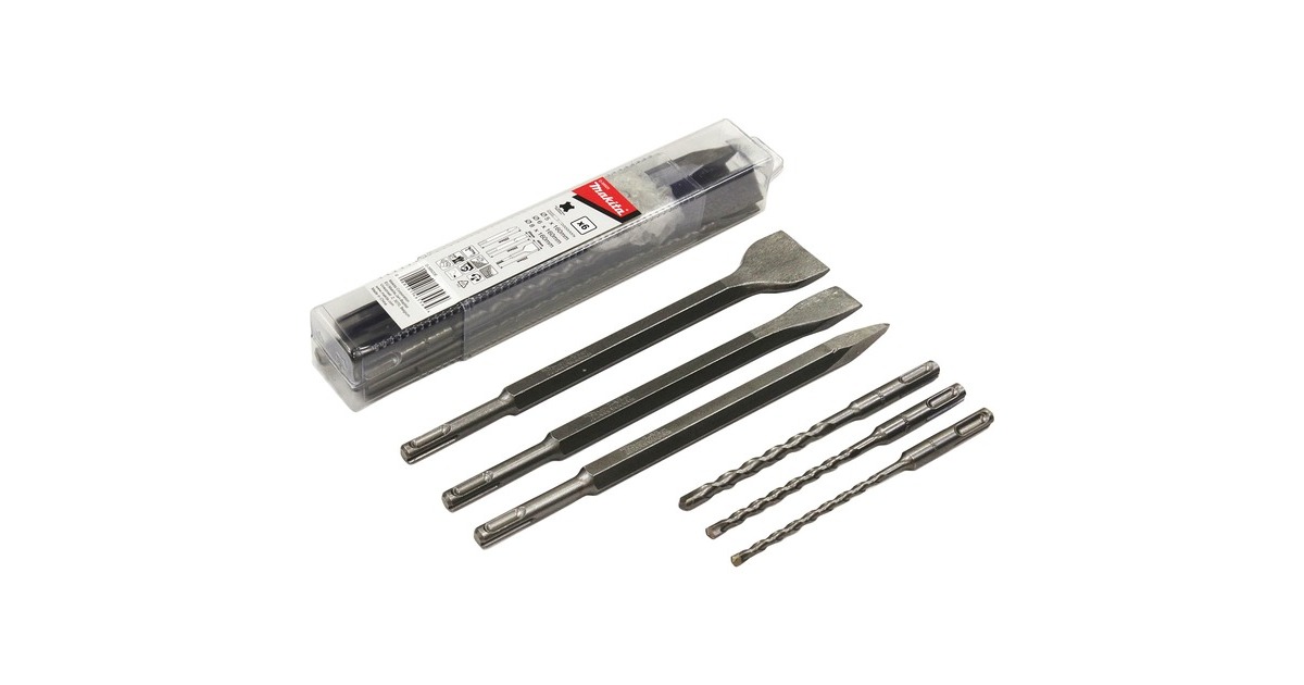 Makita SDS+ Bohrer- und Meißel-Set, Meißel- & Bohrer-Satz(6-teilig) Makita SDS+ Bohrer- und Meißel-Set, Meißel- & Bohrer-Satz(6-teilig)