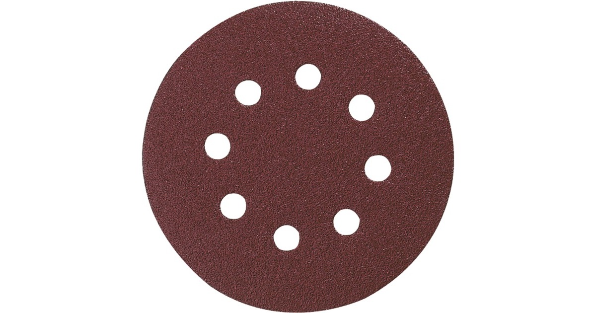 Makita Schleifpapier Klett, Ø 125mm, K80, Schleifblatt(10 Stück, für Exzenterschleifer)