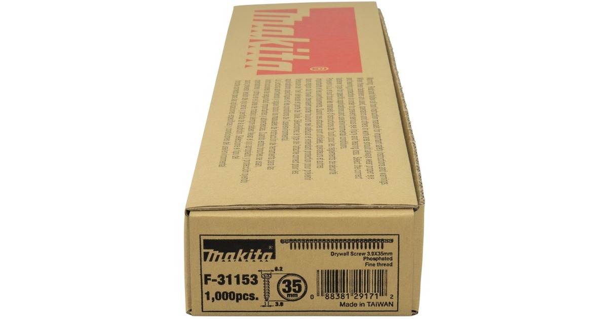 Makita Schnellbauschrauben fein 3,9 x 35mm(1.000 Stück)