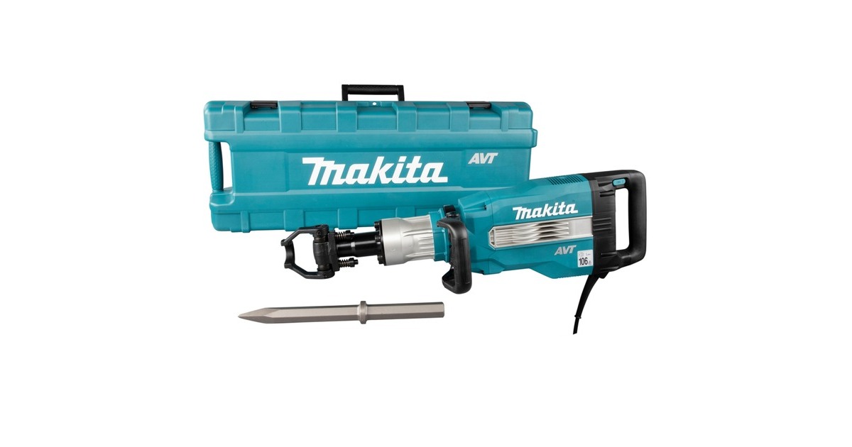 Makita Stemmhammer HM1512, 28mm / 1.1/8" Sechskant, Meißelhammer(blau/schwarz, 1.850 Watt, Koffer) Makita Stemmhammer HM1512, 28mm / 1.1/8" Sechskant, Meißelhammer(blau/schwarz, 1.850 Watt, Koffer)