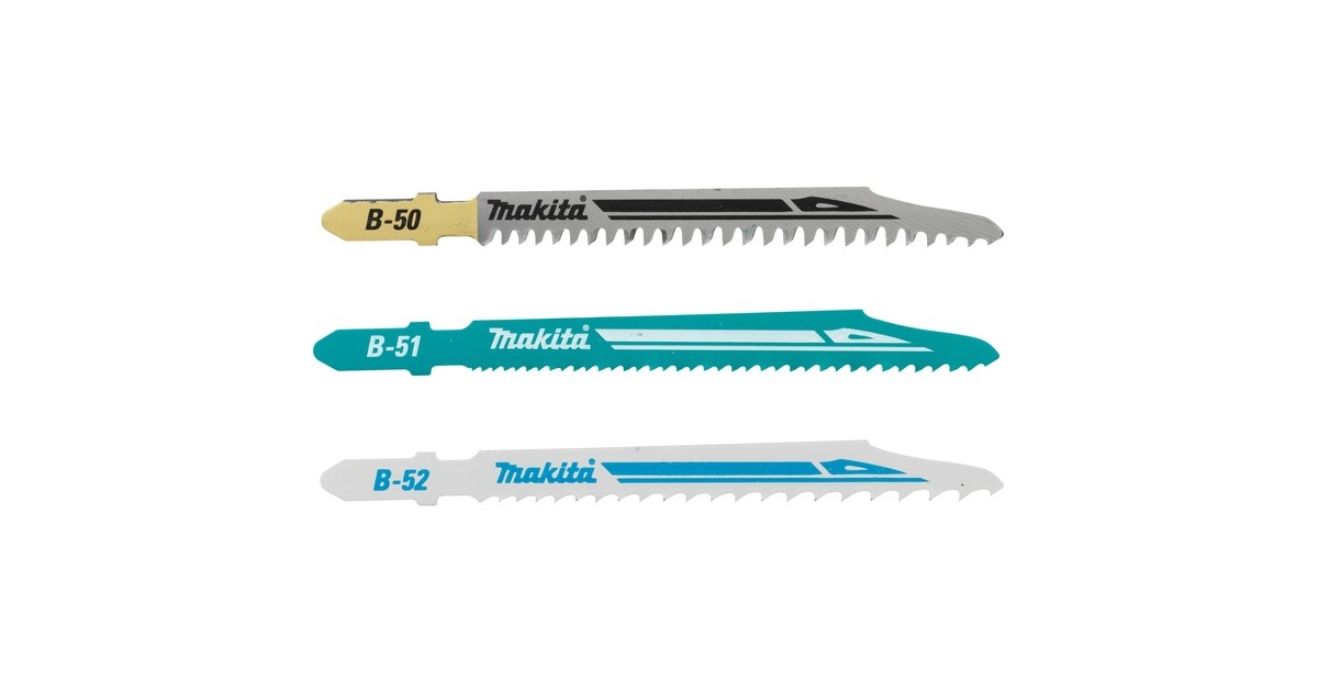 Makita Stichsägeblatt-Satz B-06292, 3-teilig(Arbeitslänge 77mm)
