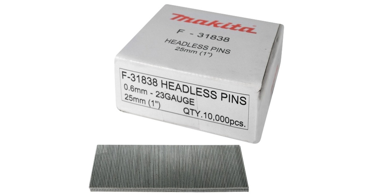 Makita Stifte F-31841, für Pintacker, 0,6 x 30mm, Nagel(10.000 Stück) Makita Stifte F-31841, für Pintacker, 0,6 x 30mm, Nagel(10.000 Stück)