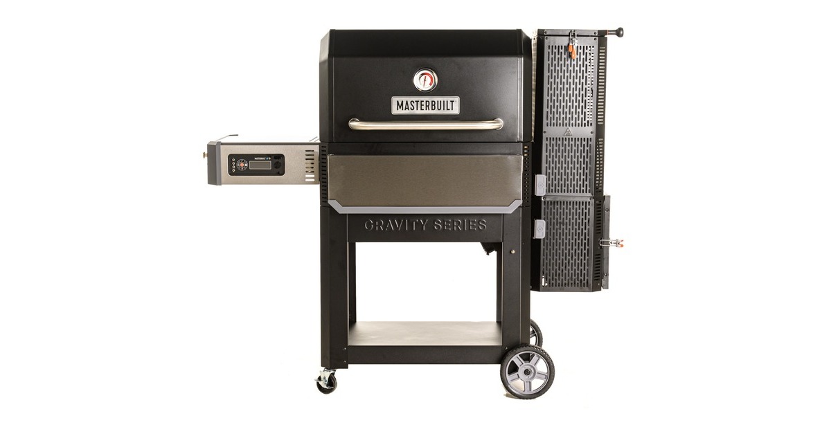 Masterbuilt Holzkohlegrill + Smoker Gravity FED 1050(schwarz)