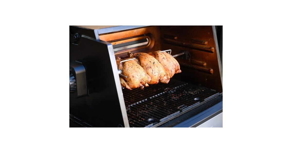Masterbuilt Rotisserie für Gravity 560, 800 & 1050, Grillspieß(edelstahl/schwarz)