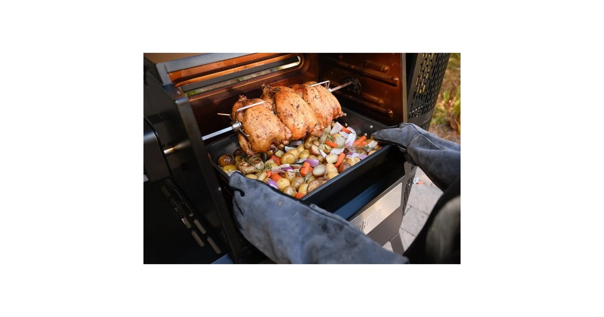 Masterbuilt Rotisserie für Gravity 560, 800 & 1050, Grillspieß(edelstahl/schwarz)