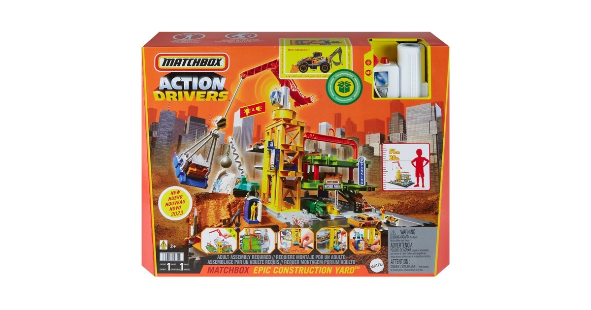 Matchbox Action Drivers Riesen Baustelle Spielset, Spielgebäude