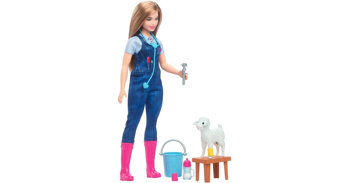 Mattel Barbie Bauernhof-Tierärztin, Spielfigur Mattel Barbie Bauernhof-Tierärztin, Spielfigur