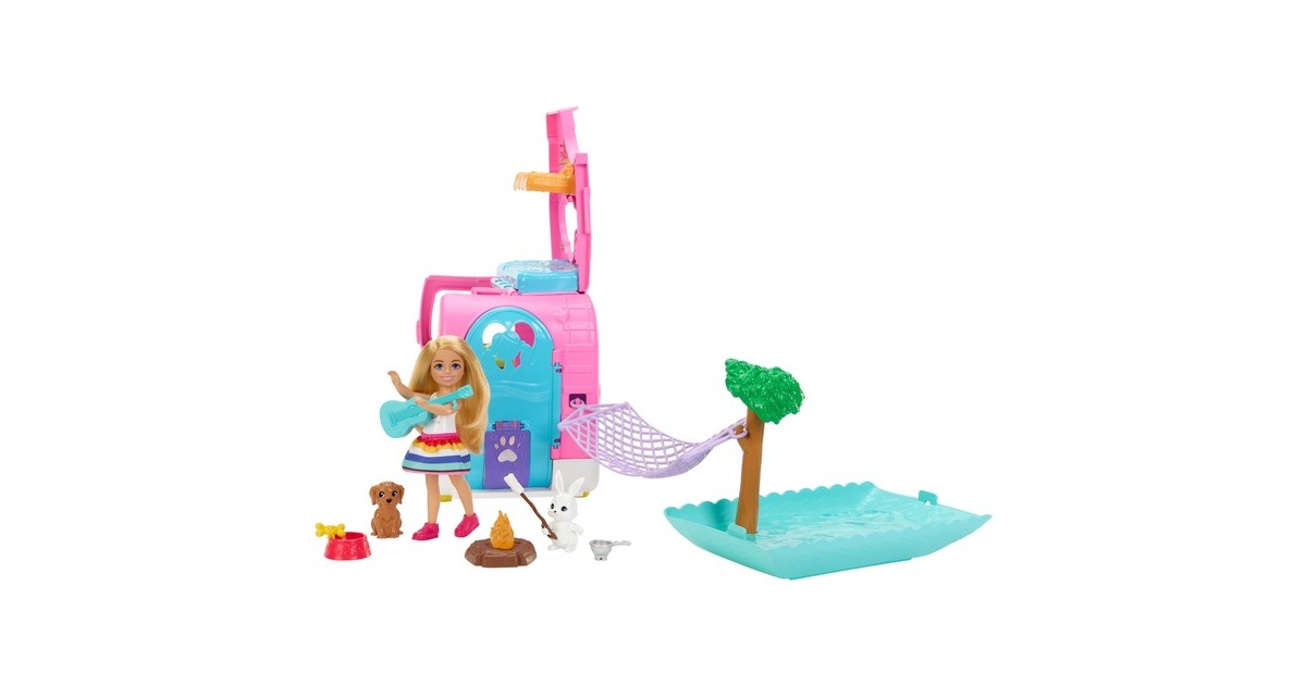 Mattel Barbie Chelsea 2-in-1 Camper, Spielfahrzeug
