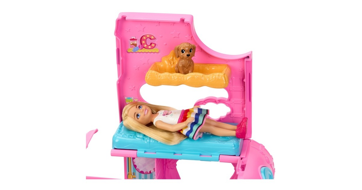 Mattel Barbie Chelsea 2-in-1 Camper, Spielfahrzeug