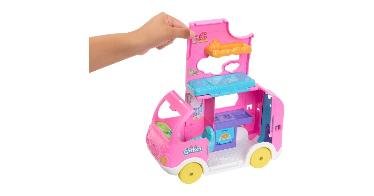 Mattel Barbie Chelsea 2-in-1 Camper, Spielfahrzeug