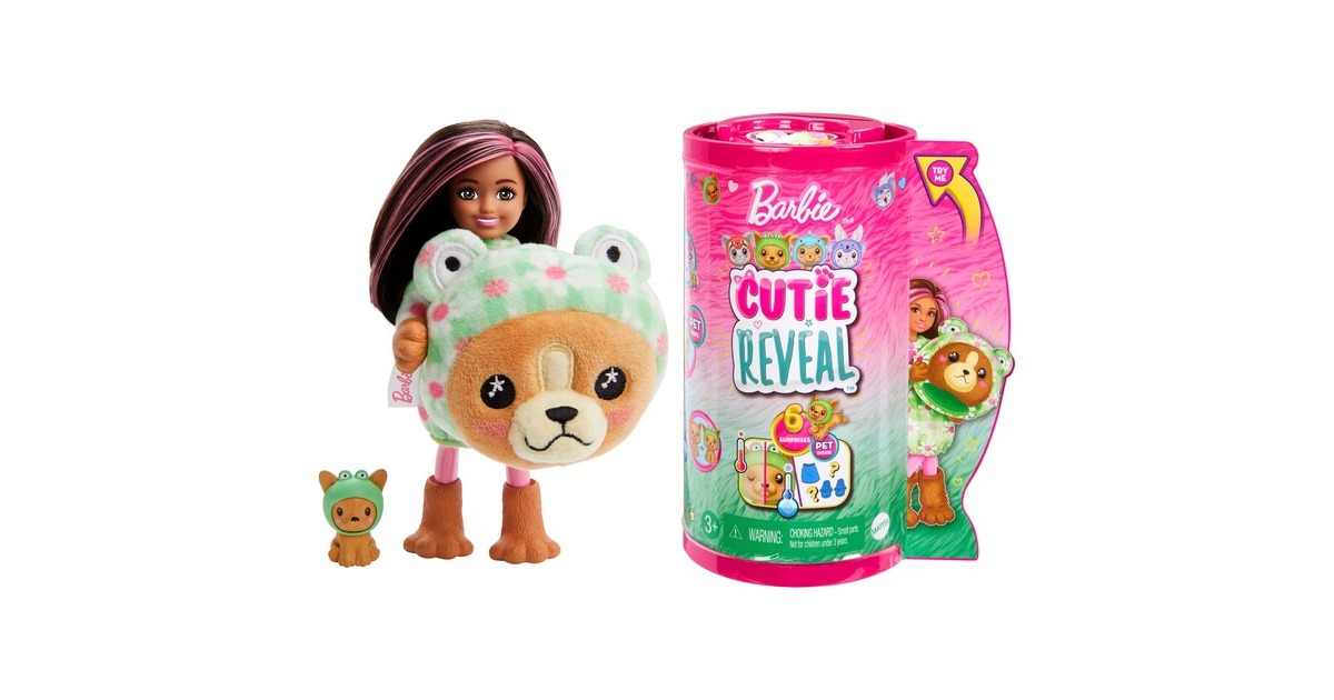 Mattel Barbie Cutie Reveal Chelsea Costume Cuties Serie - Dog in Frog, Puppe Mattel Barbie Cutie Reveal Chelsea Costume Cuties Serie - Dog in Frog, Puppe
