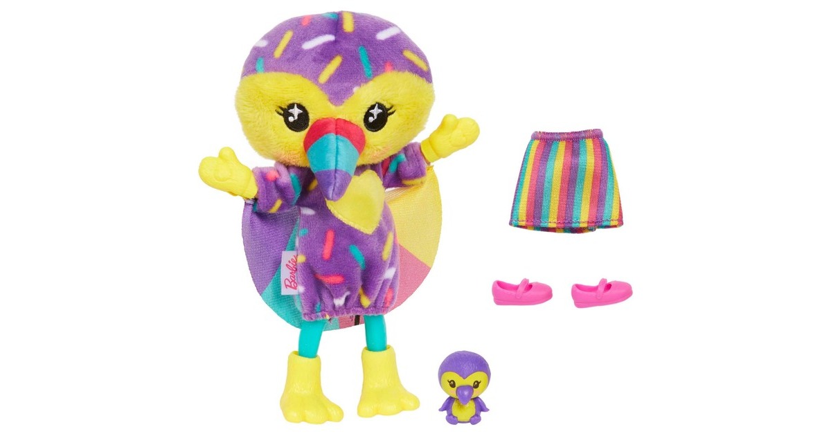 Mattel Barbie Cutie Reveal Chelsea Jungle Series - Tukan, Puppe