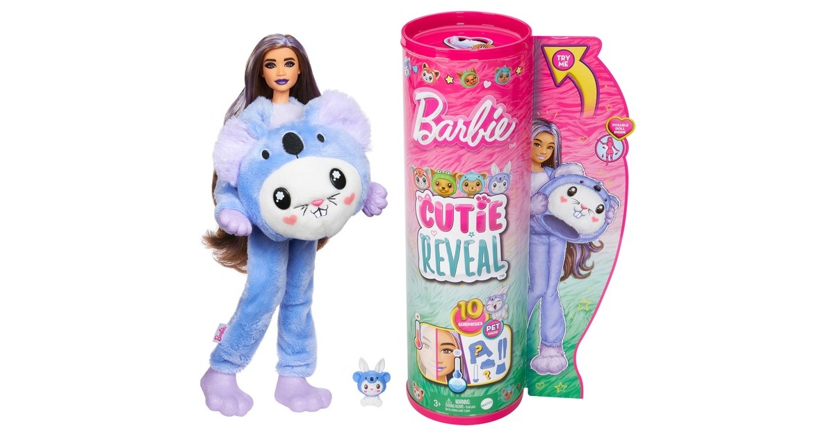 Mattel Barbie Cutie Reveal Costume Cuties Serie - Bunny in Koala, Puppe Mattel Barbie Cutie Reveal Costume Cuties Serie - Bunny in Koala, Puppe