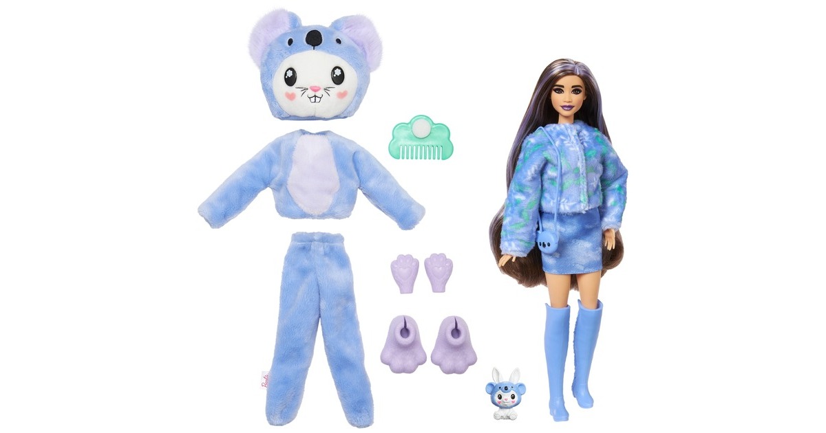 Mattel Barbie Cutie Reveal Costume Cuties Serie - Bunny in Koala, Puppe