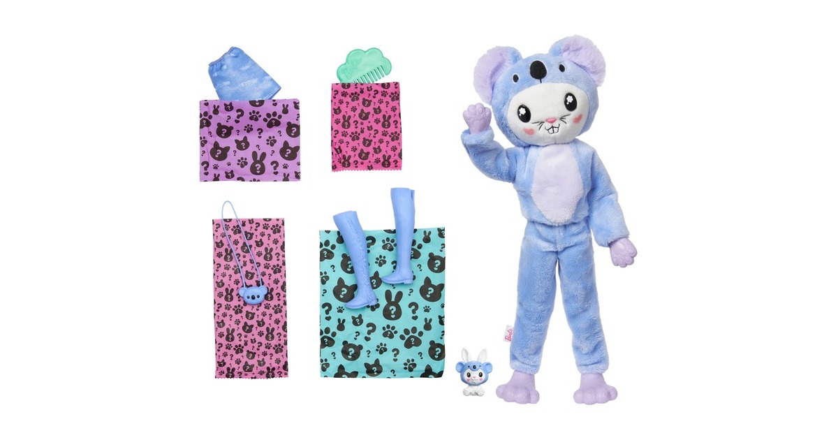 Mattel Barbie Cutie Reveal Costume Cuties Serie - Bunny in Koala, Puppe