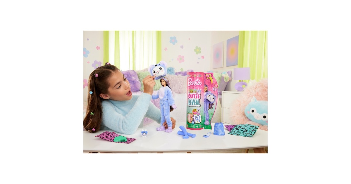 Mattel Barbie Cutie Reveal Costume Cuties Serie - Bunny in Koala, Puppe