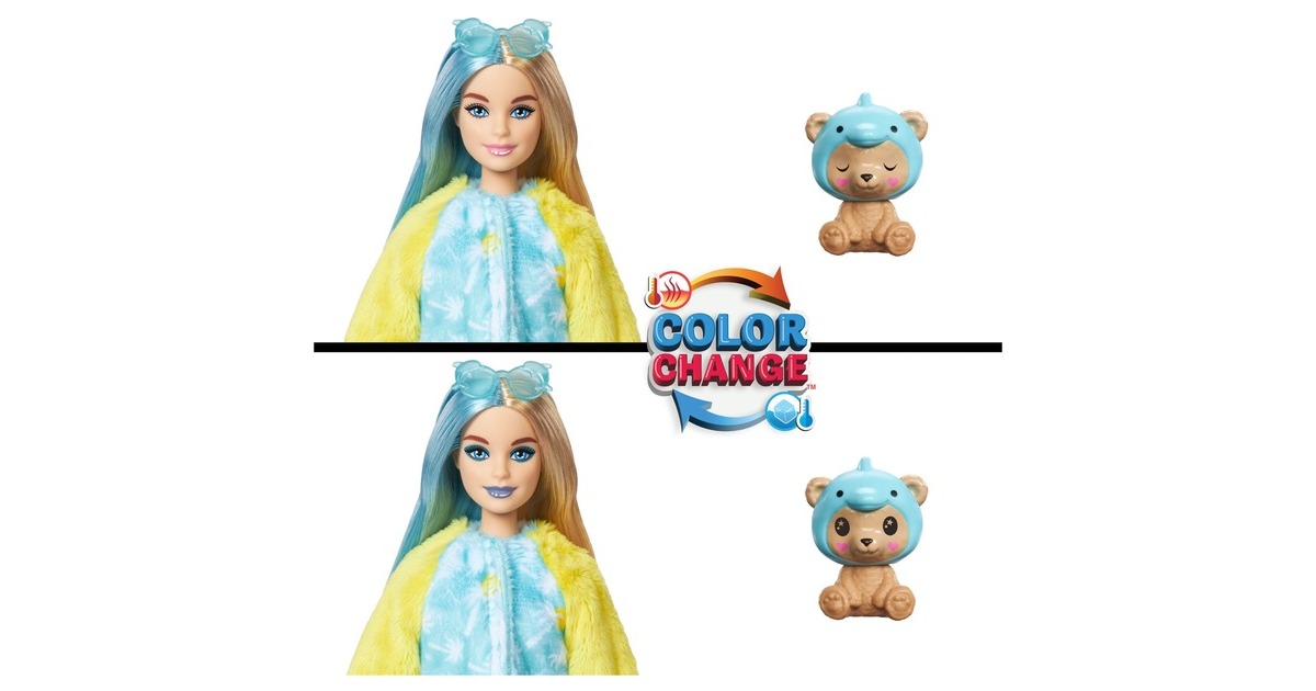 Mattel Barbie Cutie Reveal Costume Cuties Serie - Teddy Dolphin, Puppe