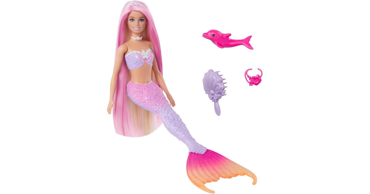 Mattel Barbie Dreamtopia Meerjungfrauen-Puppe 1(mit Farbwechsel)