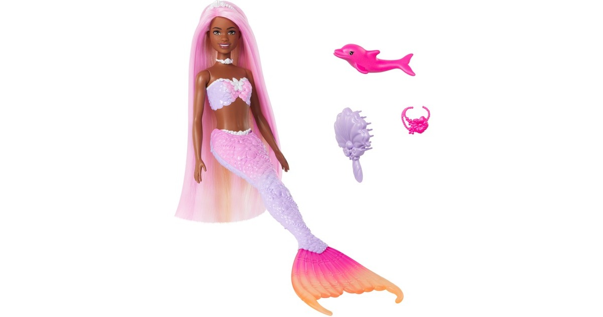 Mattel Barbie Dreamtopia Meerjungfrauen-Puppe 2(mit Farbwechsel)