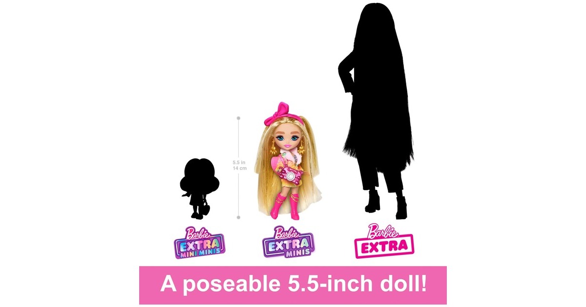 Mattel Barbie Extra Fly Mini-Puppe - Safari-Mode