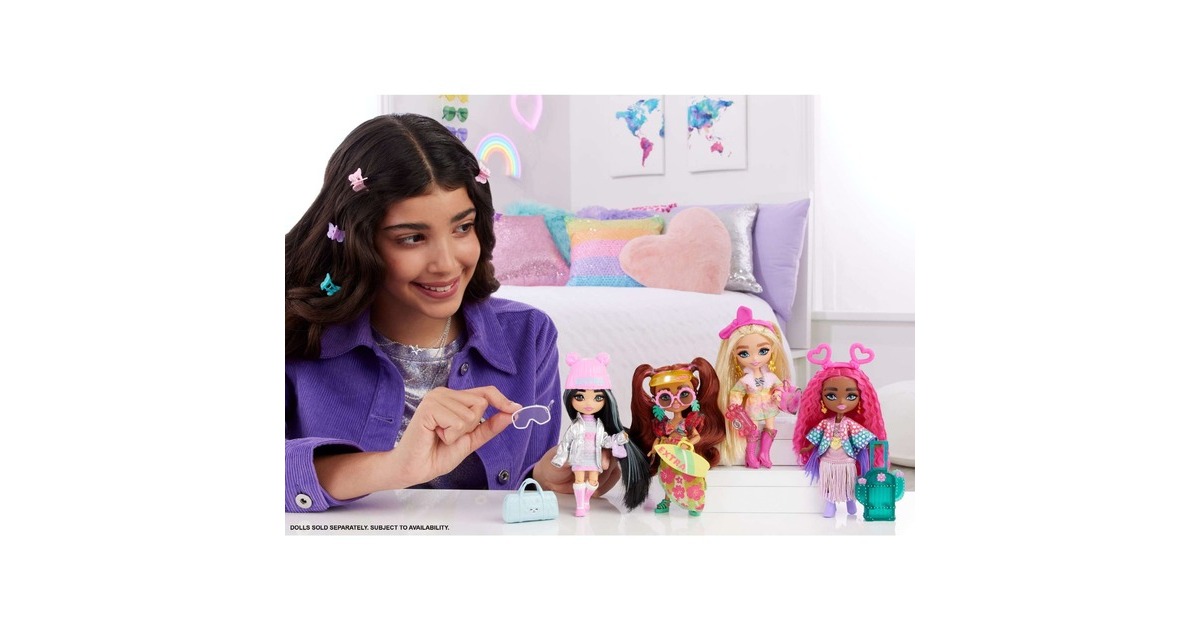 Mattel Barbie Extra Fly Mini-Puppe - Safari-Mode