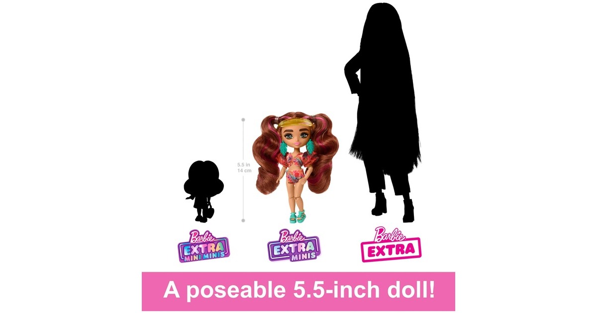Mattel Barbie Extra Fly Mini-Puppe -Strandmode