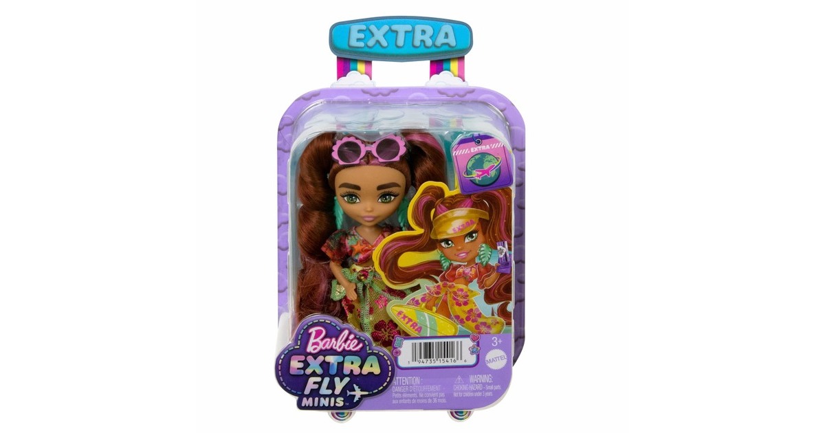 Mattel Barbie Extra Fly Mini-Puppe -Strandmode