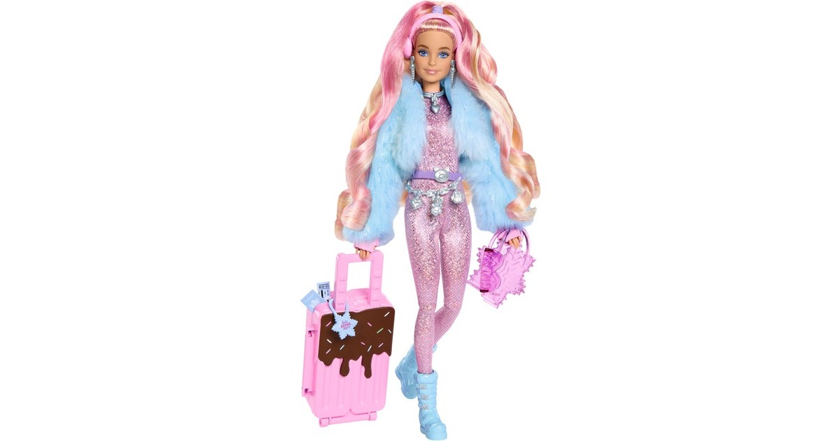 Mattel Barbie Extra Fly - Barbie-Puppe mit Winterkleidung