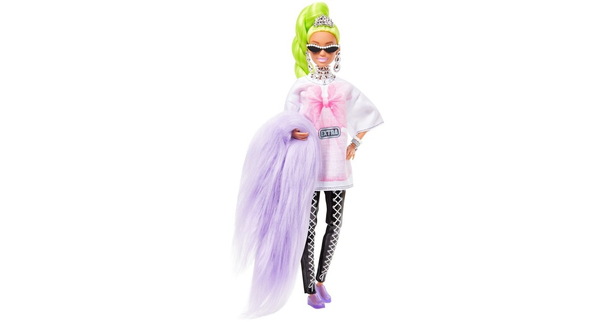 Mattel Barbie Extra Puppe Neongrünes Haar