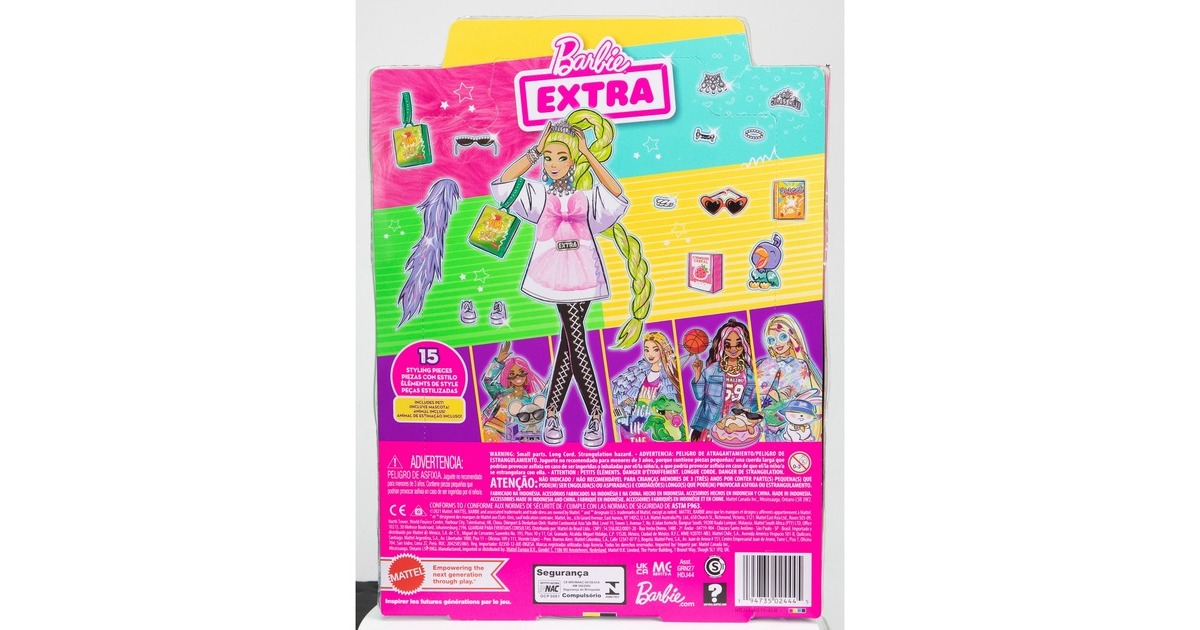 Mattel Barbie Extra Puppe Neongrünes Haar