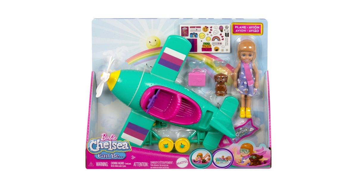 Mattel Barbie Family & Friends New Chelsea Can Be Plane, Puppe