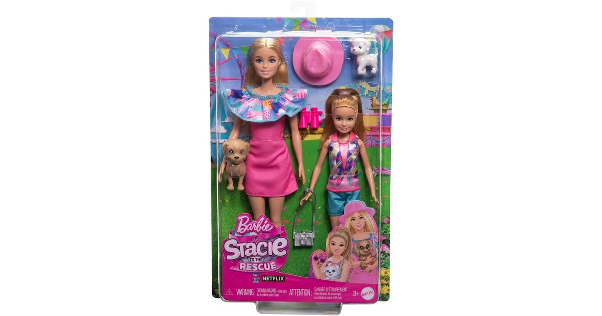 Mattel Barbie Family & Friends Stacie & Barbie 2er-Pack, Puppe