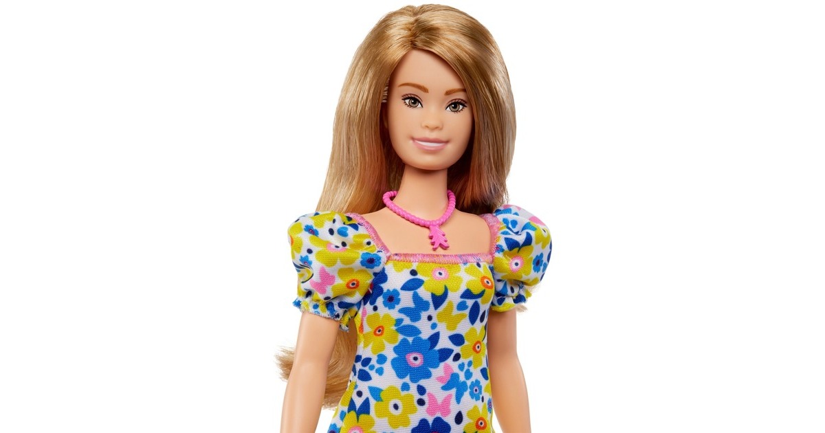 Mattel Barbie Fashionistas-Puppe mit Down-Syndrom im Blümchenkleid