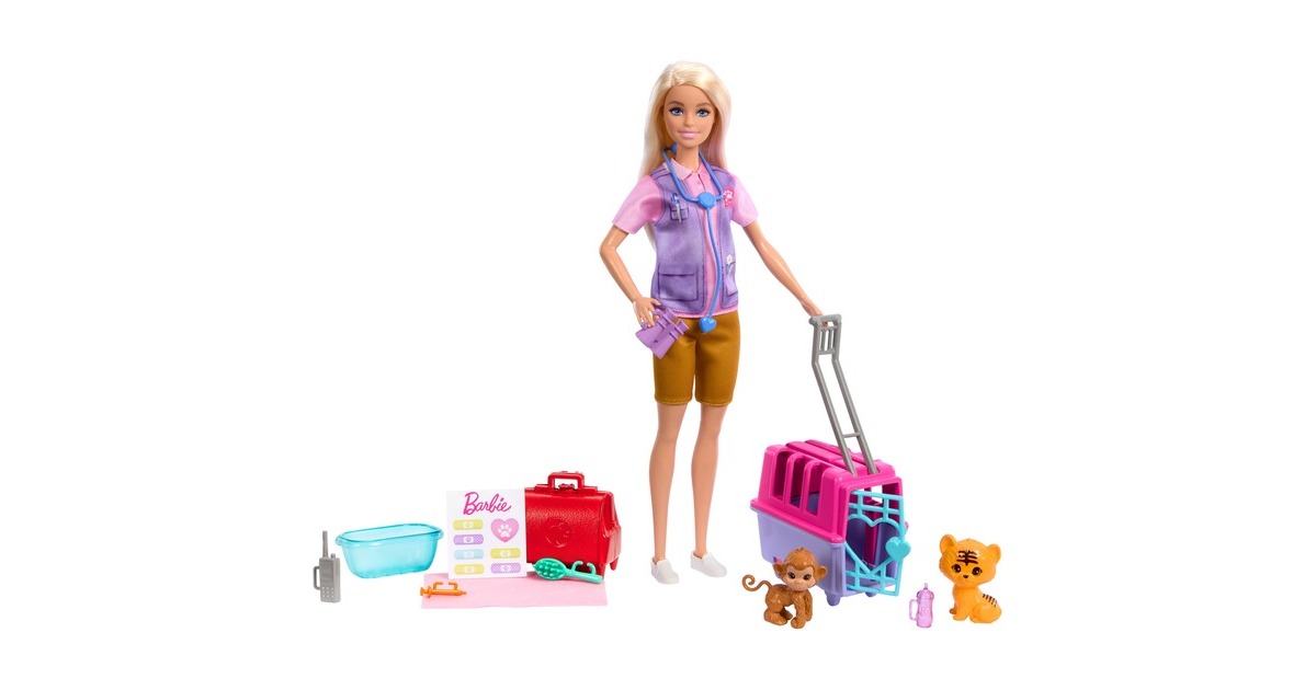 Mattel Barbie Karrieren Animal Rescue & Recover Spielset, Puppe