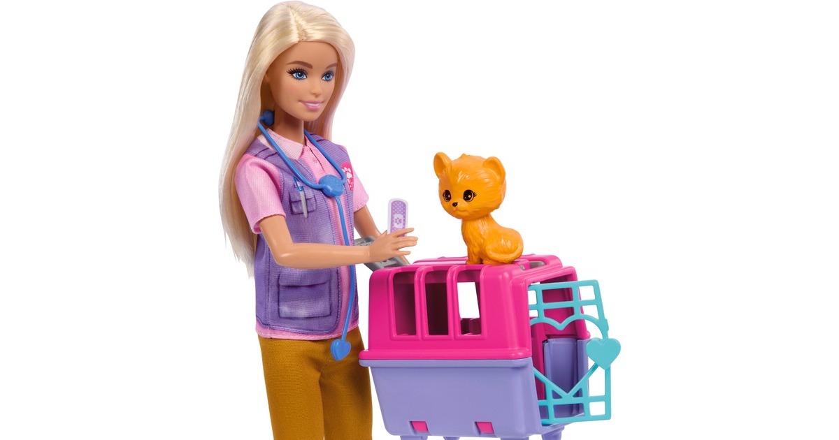 Mattel Barbie Karrieren Animal Rescue & Recover Spielset, Puppe