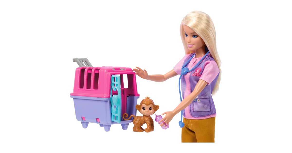 Mattel Barbie Karrieren Animal Rescue & Recover Spielset, Puppe