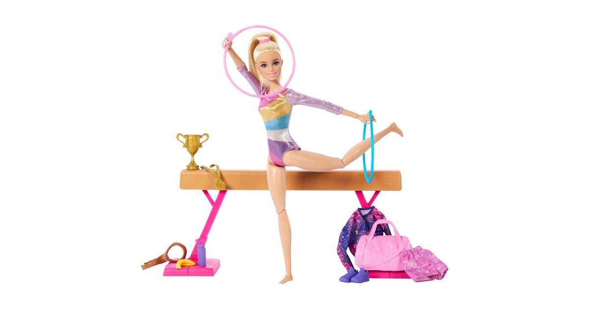 Mattel Barbie Karrieren Refresh Gymnastics Spielset, Puppe