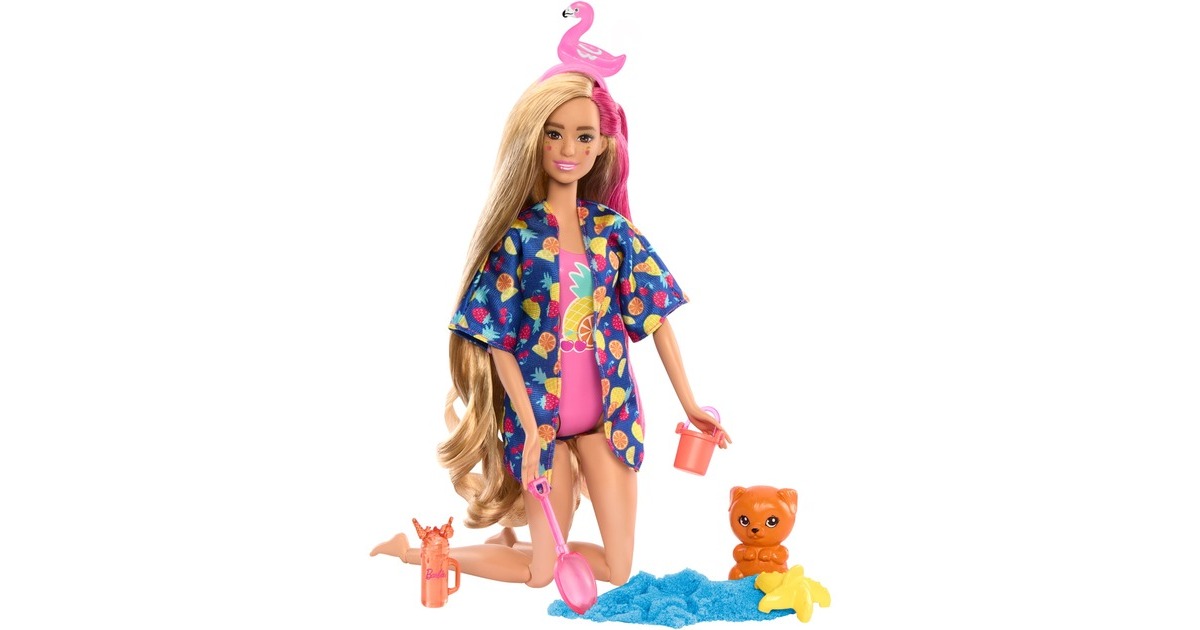 Mattel Barbie Pop! Reveal Fruit Series Geschenkset - Tropical Smoothie, Puppe