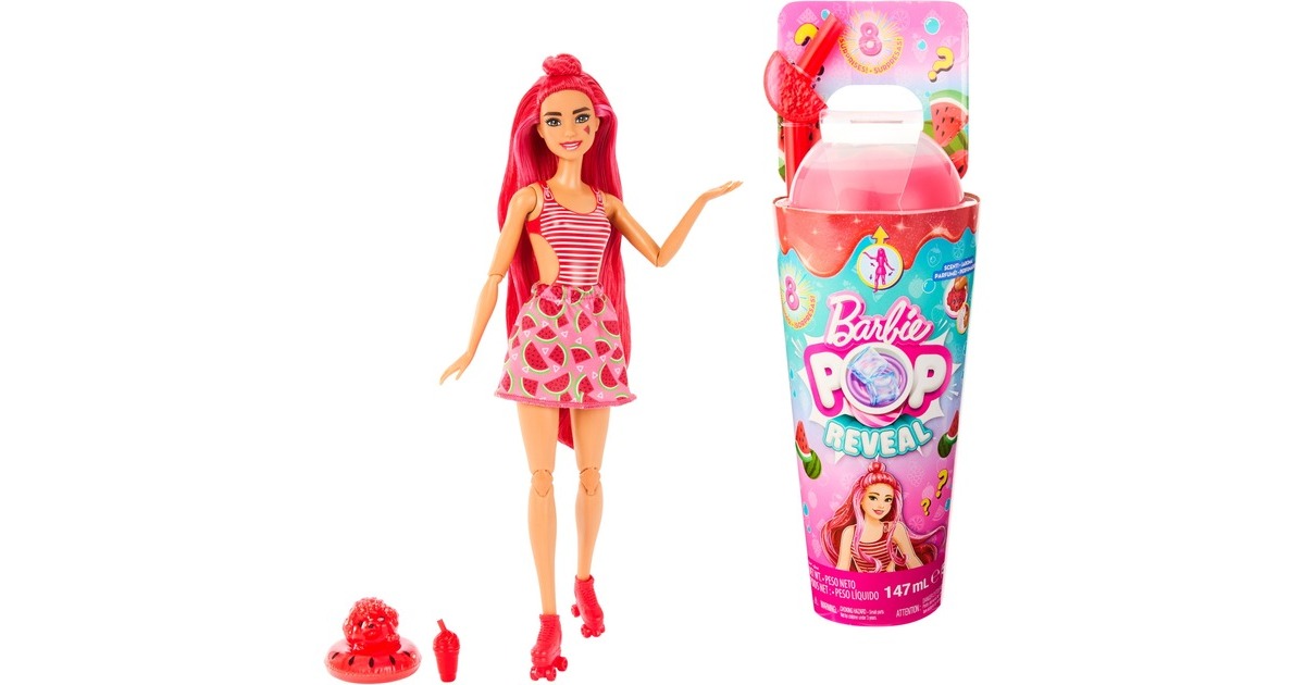 Mattel Barbie Pop! Reveal Juicy Fruits - Wassermelone, Puppe Mattel Barbie Pop! Reveal Juicy Fruits - Wassermelone, Puppe