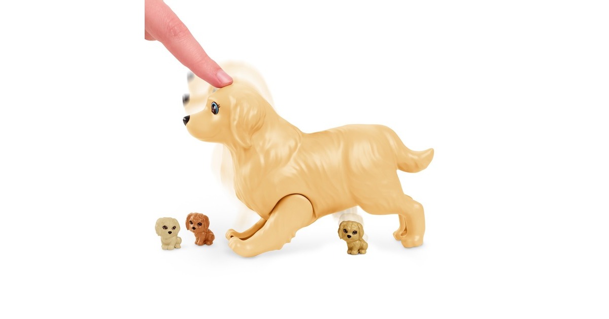 Mattel Barbie Puppe (brünett) mit Hund und Welpen