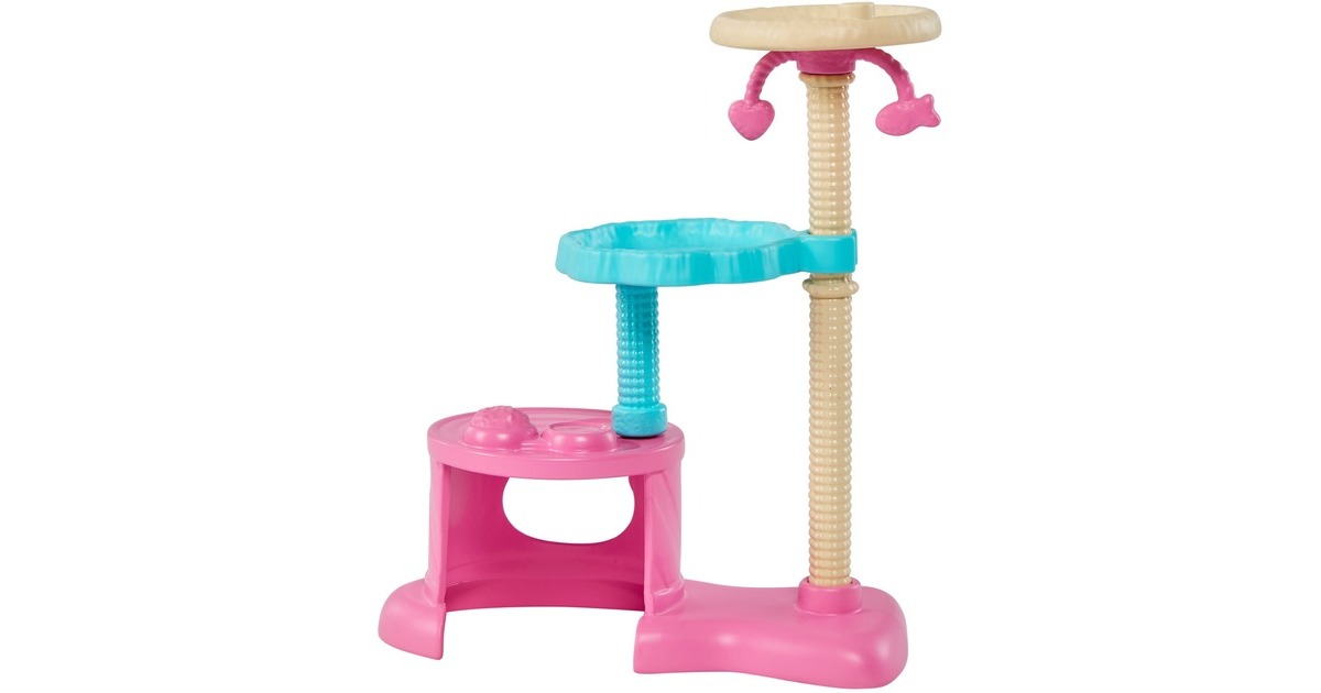 Mattel Barbie-Puppe und Kätzchen Kratzbaum Spielset