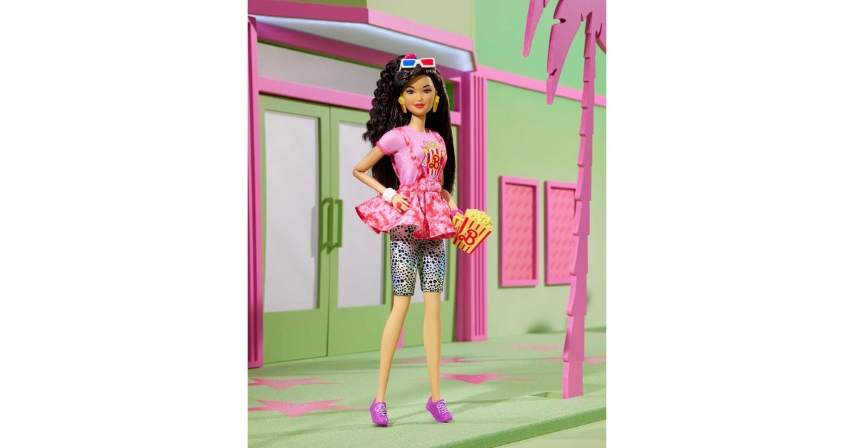 Mattel Barbie Rewind 80er Retro-Serie - Filmabend-Puppe