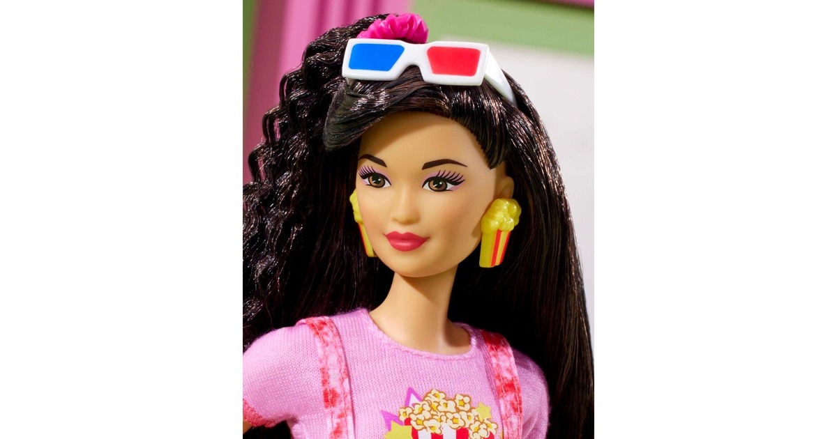 Mattel Barbie Rewind 80er Retro-Serie - Filmabend-Puppe