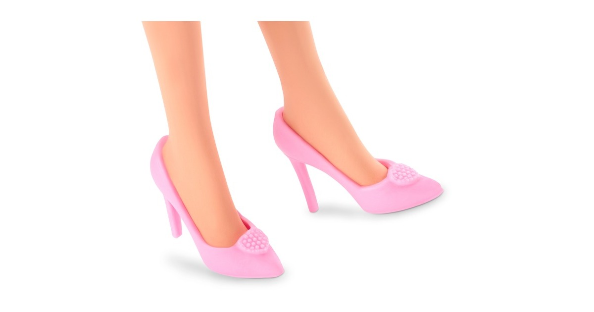 Mattel Barbie Signature The Movie - Margot Robbie als Barbie Puppe zum Film im rosa-weißen Karo-Kleid, Spielfigur