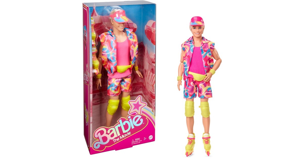 Mattel Barbie The Movie - Ken-Sammelpuppe mit Inlineskating-Outfit