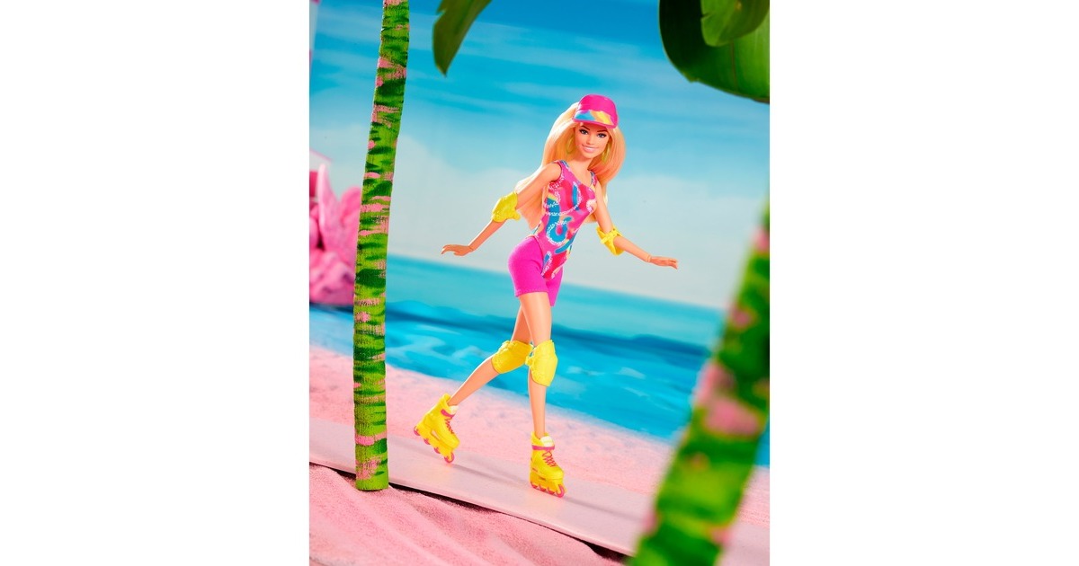 Mattel Barbie The Movie - Margot Robbie als Barbie: Inlineskating-Sammelpuppe